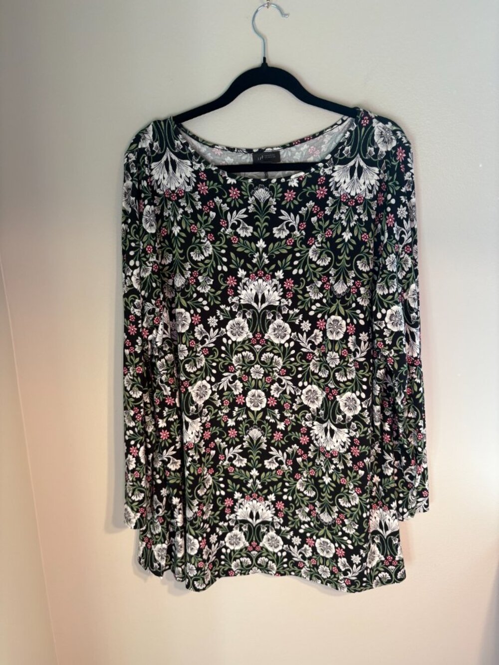 J.Jill Plus Size 2X 3/4 Sleeve Knit Top Casual Everyday Fall Basic Blouse